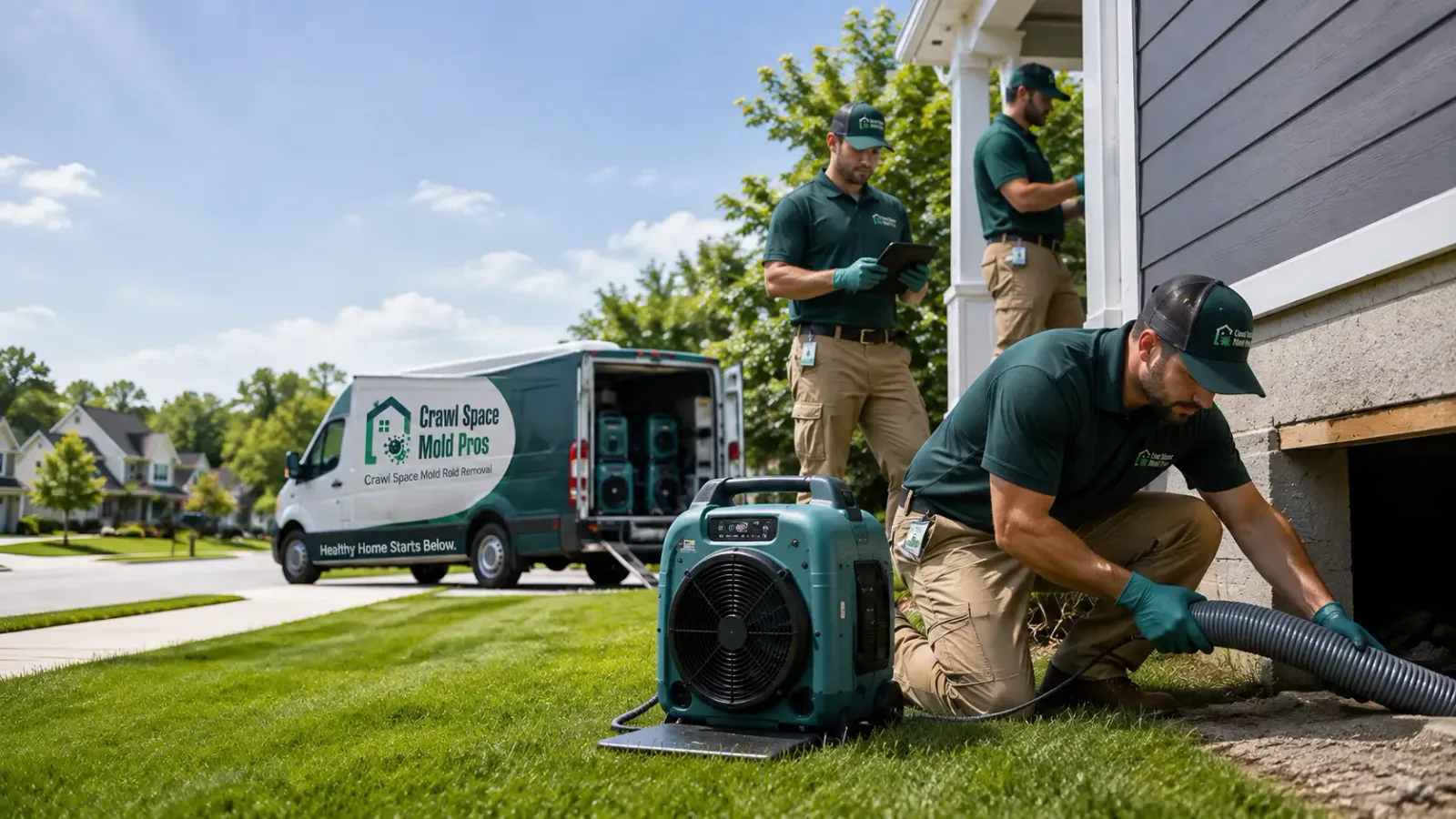 Crawl Space Mold Removal in Manilla, IN
